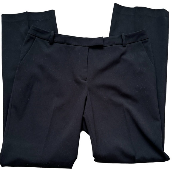 Calvin Klein Black Straight Leg Relaxed Fit Trousers Size 10 NWOT - Picture 1 of 14